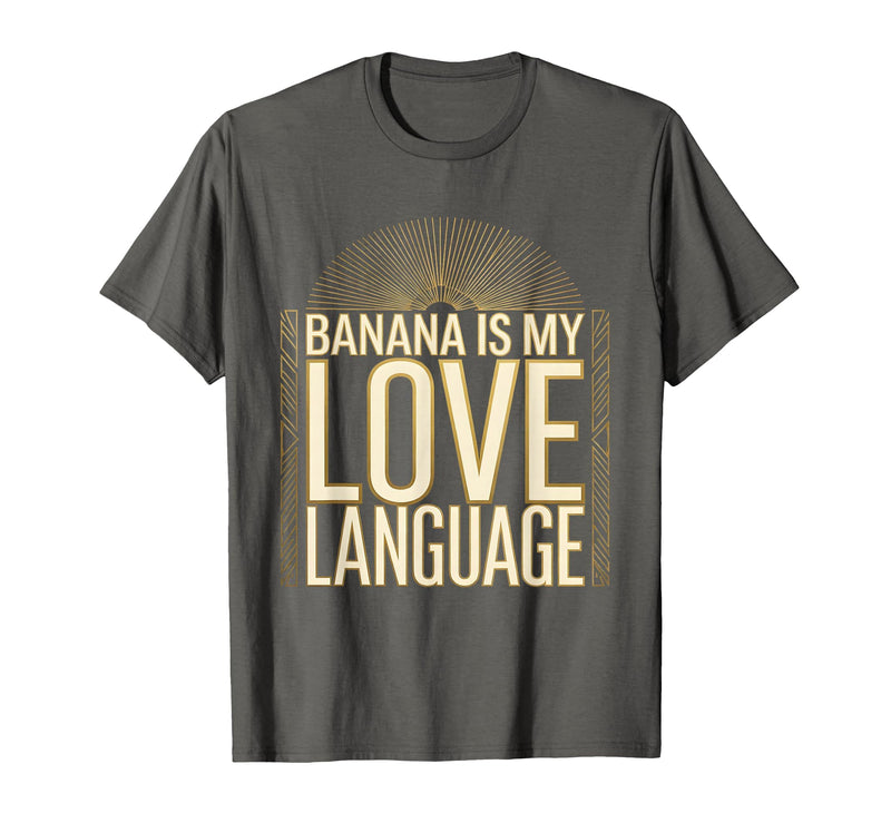 Mademark Banana Is My Love Language Monkey Design T-Shirt - Men - Asphalt Grey