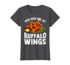 Homewise Shopper Buffalo Wings Buffalo Wings Funny Appetizer T-Shirt - Dark Heather Grey