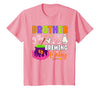Halloween Baby Shower Brewing Baby Family Matching Brother of Brewing Baby Halloween Theme Baby Shower Spooky T-Shirt - Pink