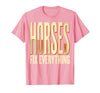 Mademark Horses Fix Everything Equestrian Design T-Shirt - Men - Pink