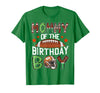 Football Birthday Boy Family Matching Mommy of The Birthday Boy Game Day Football T-Shirt - Kelly Green
