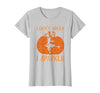 PDUS32 I Don't Spook I Sparkle Funny Halloween I Don't Spook I Sparkle Funny Halloween Girl Witch Pumpkin T-Shirt - Silver