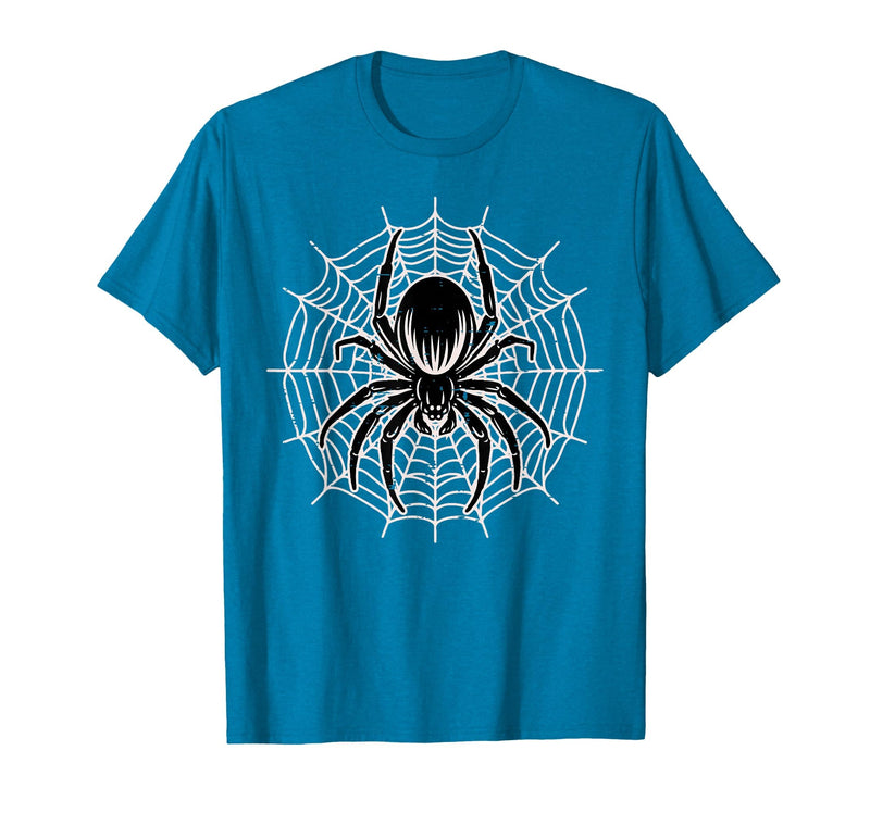 Halloween Shirts For Women Men Kids Boys Girls Halloween Spider with Web Vintage Costume Men Boys Kid Women T-Shirt -