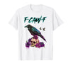 F-Caw-F Funny Raven Black Crow Spooky Season Retro F-Caw-F Funny Raven Black Crow Spooky Season Halloween Retro T-Shirt -