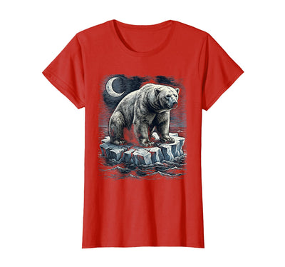 Polar Bear Lone Ice Floe Drifting Arctic Design T-Shirt