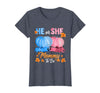 He Or She Pumpkin Gender Reveal Party Supplies Tee Halloween Pumpkin Gender Reveal He or She Mommy to Be T-Shirt - Heather