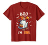 Halloween Boo I'm First 1st Birthday Boy Boo I'm One Ghost 1st Birthday Halloween Boy Kids Groovy T-Shirt - Cranberry Red