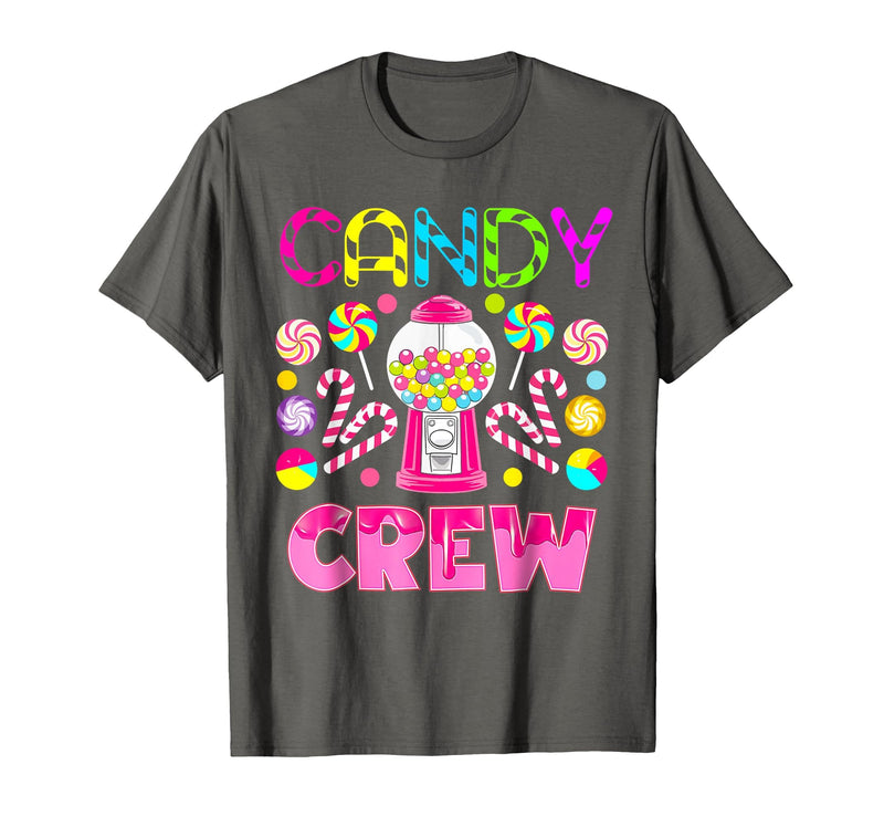 Candy Land Candy Crew Party Halloween Costumes T-Shirt - Asphalt Grey