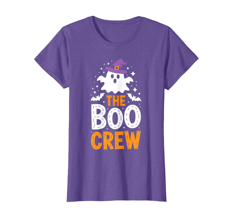 The Boo Crew Shirts The Boo Crew Shirt Matching Men Women Kids Halloween Costume T-Shirt - Purple Heather