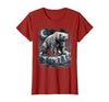 Mademark Polar Bear Lone Ice Floe Drifting Arctic Design T-Shirt - Cranberry Red
