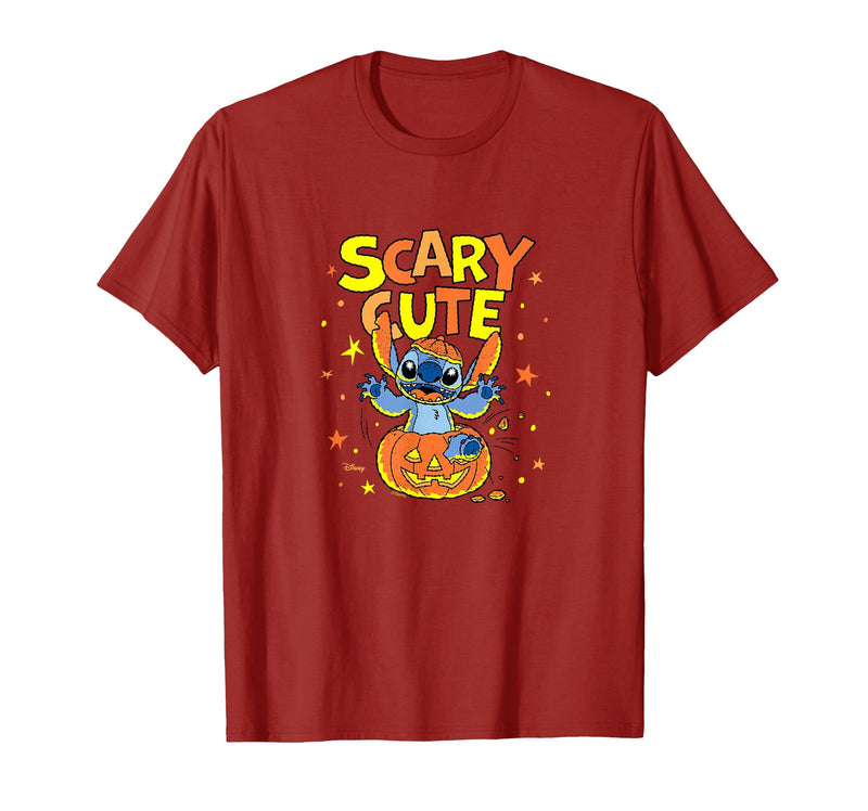 Disney Stitch Halloween Fun T-Shirt - Cranberry Red