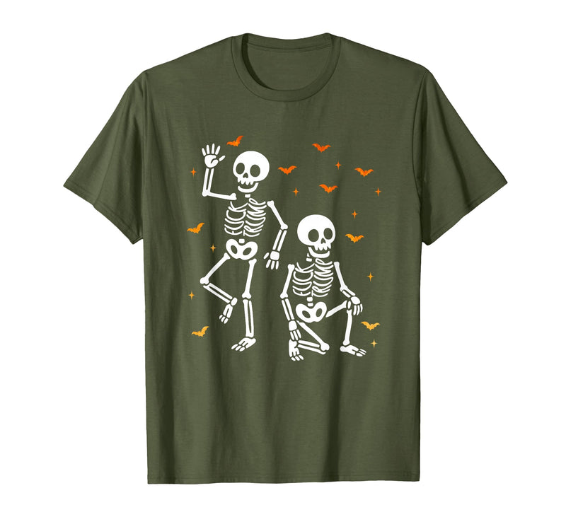 Funny Halloween Trump Skeleton Trump Design Funny Halloween Trump Skeleton Trump T-Shirt - Olive Green