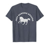 Horse Lovers Tees and Apparel Just Horsing Around Horse Lovers T-Shirt - Men - Heather Blue
