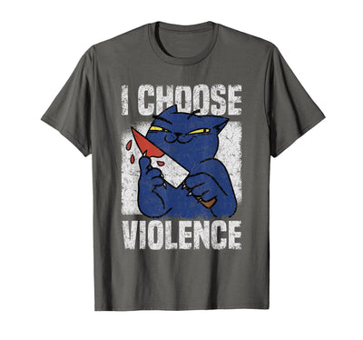 Funny Knife Cat Lover Sarcastic Cat T-Shirt