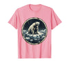 Mademark Polar Bear Drifting on Ice Floe Illustration T-Shirt - Pink