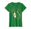 Halloween Ghost Swing Reading Vintage Ghost Swing Reading Book Swinging Halloween Costume T-Shirt - Kelly Green