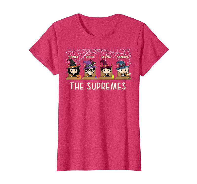 RBG Supremes Court cute gift THE SUPREMES Halloween Cute Woman Supreme Court Justices RBG T-Shirt - Red Heather