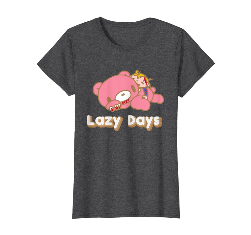Gloomy Bear The Naughty Grizzly & Pity Lazy Days Anime T-Shirt - Dark Heather Grey