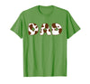 Cow Print For Family Matching Outfits DAD Cow Brown White Animal Print, Cow Pattern Farmer DAD T-Shirt - Grass Green