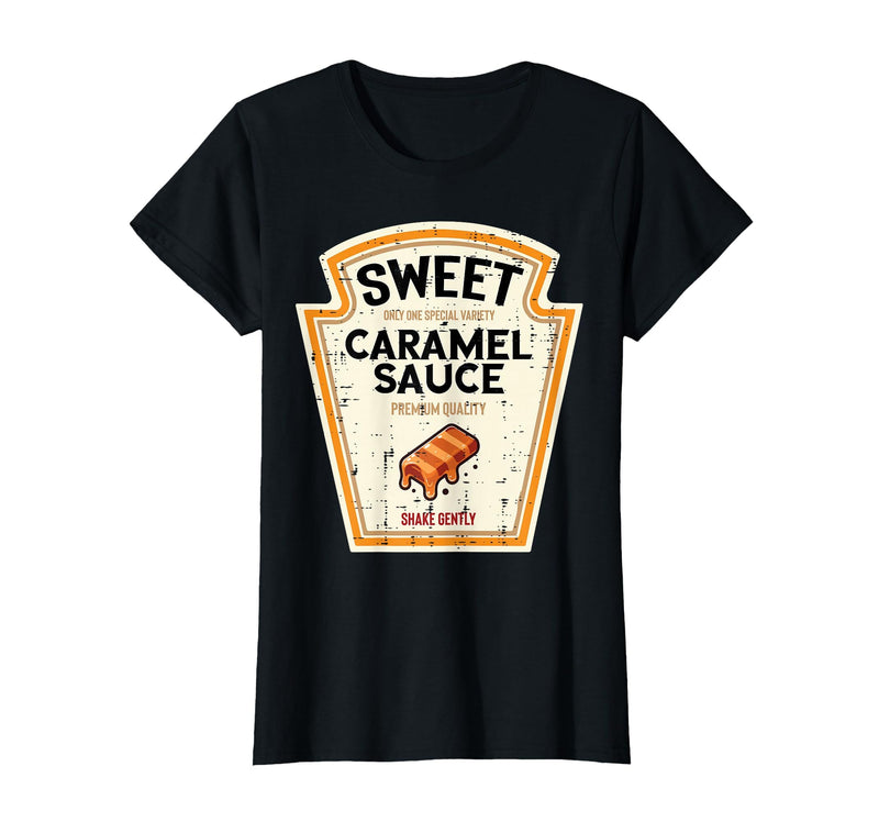 Halloween Shirts For Women Men Kids Boys Girls Halloween Caramel Sauce Funny Food Costume Women Men Kids T-Shirt - Black