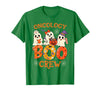 Oncology Boo Crew Funny Ghost Halloween Spooky Costume Nurse T-Shirt - Kelly Green