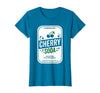 Funny Soda Pop Label Tees Soda Group Halloween Costume Cherry Soda T-Shirt - Sapphire Blue