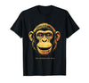 Mademark Stay Curious Stay Wild Monkey Graphic Design T-Shirt - Men - Black