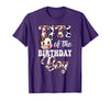 Titi of The Birthday Boy Cow Farm 1St Birthday Boy T-Shirt - Purple