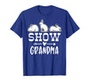 Show Rabbit Grandma T-Shirt in Royal Blue