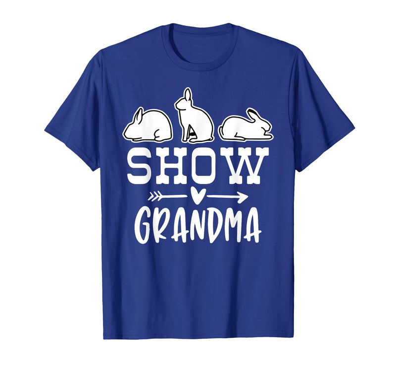 Show Rabbit Grandma T-Shirt in Royal Blue
