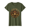 Mademark Monkey Jungle Rules Only Here Graphic Design T-Shirt - Women - Olive Green