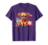 Highland Cow Land of NYC One Boujee Heifer Highland Cow Bougie Pink Tumbler Handbag T-Shirt - Purple