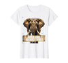 Mademark Wild and Wrinkly Vibes Elephant Graphic Design T-Shirt - Women - White