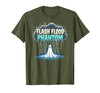 Mademark Halloween Weather Flash Flood Phantom Spooky Storm T-Shirt - Olive Green