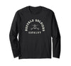 Gene Brown Designs Buffalo Soldiers Collegiate White Combo Long Sleeve T-Shirt - Black