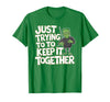 Halloween Tshirt Frankenstein Monster Costume Men Just Trying to Keep It Together Shirt Halloween Frankenstein T-Shirt -