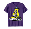 Mademark Moo-FO Got My Cow Alien Abduction Design T-Shirt - Purple