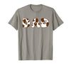 Cow Print For Family Matching Outfits DAD Cow Brown White Animal Print, Cow Pattern Farmer DAD T-Shirt - Slate Grey