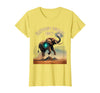 Mademark Elephant Energy Only Bold Graphic Design T-Shirt - Women - Lemon Yellow