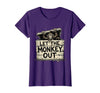 Mademark Let the Monkey Out Wild Primate Graphic Design T-Shirt - Women - Purple