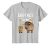 Cute Animal Buffalo Baby Shower For Brother To Be Brother to Be Buffalo Baby Shower Bison for Boy Or Girl T-Shirt - Silver