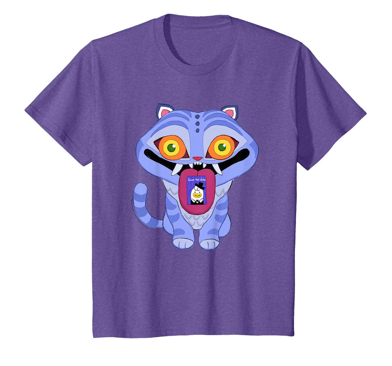 Kpop Demon Hunters Halloween Derpy Save The Date Invitation T-Shirt - Purple Heather