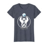 Mademark Polar Bear Throws Ice Into Fire Funny Design T-Shirt - Heather Blue