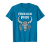 Chickasaw Pride Native American Nice Gifts Chickasaw Pride Tribe Native American Indian Buffalo T-Shirt - Sapphire Blue
