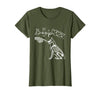 Skeleton Hand Dog Boop - German Shepherd Lovers Skeleton Hand Touch Nose German Shepherds Boop Dog Halloween T-Shirt - Olive