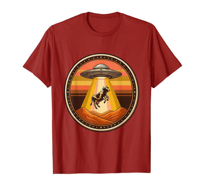 Mademark Ufo Cow Abduction Alien Beam T-Shirt