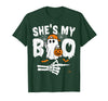 Funny Couples Halloween Matching Couple Outfits He's My Boo Matching Couple Halloween Couples She's My Boo T-Shirt - Dark