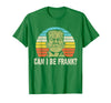 Can I Bee Frank Halloween Halloween Tee Can I be Frank? Funny Horror Frankenstein Tee T-Shirt - Kelly Green