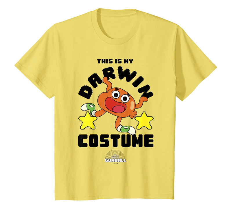The Amazing World of Gumball This is My Darwin Costume T-Shirt - Lemon Yellow