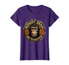 Mademark Monkey Brain Activated Funny Primate Design T-Shirt - Women - Purple